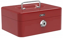 Ящик для денег Deli ET501 9x20x16 красный