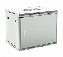 04-0964-121 - Настенный телекоммуникационный шкаф 19" 9U 600×450мм, дверь металл, с задней стенкой, разборный, серый (RAL 7035), Rexant