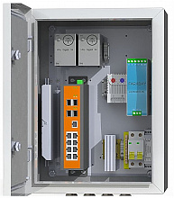Mastermann 6 УТП 8КУ ГЗ - Коммутационный термошкаф IP 66 с защитным реле от "холодного пуска". Габариты (внешние): 300х400х210 мм (ШхВхГ)