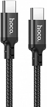 Кабель Hoco X14 TYPE-C TO TYPE-C(52215) USB Type-C (m)-USB Type-C (m) 1м черный