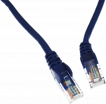 Патч-корд Lanmaster LAN-PC45/U5E-0.5-BL UTP RJ-45 вил.-вилка RJ-45 кат.5E 0.5м синий LSZH (уп.:1шт)