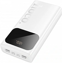 Мобильный аккумулятор Hoco J144A Hymn 30000mAh 2A 2xUSB-A белый (42149)