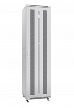 Cabeus ND-05C-47U60/80 - Шкаф монтажный телекоммуникационный 19" напольный для распределительного и серверного оборудования 47U 600x800x2277mm (ШхГхВ) передняя и задняя перфорированные двери, ручка с замком, цвет серый (RAL 7035)