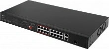 Коммутатор TP-Link TL-SL1218P (L2) 16x100Мбит/с 1x1Гбит/с 1xКомбо(1000BASE-T/SFP) 16PoE+ 150W неуправляемый