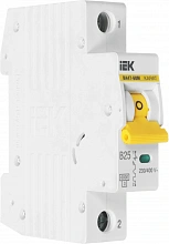 Выключатель автоматический IEK MVA31-1-025-B 25A тип B 6kA 1П 230/400В 1мод белый (упак.:1шт)