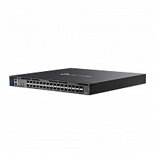 SX6632YF - Omada 26-портовый 10G управляемый стекируемый коммутатор агрегации L3 с 6 слотами 25G SFP28. Порты: 26 х слотов 10G SFP+, 6 х слотов 25G SFP28, консольный порт RJ45/USB Type-C, Management-порт, 2 х порта USB 3.0, TP-link