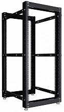 Стойка двухрамная NTSS NTSS-2POR24U/600-1000-BL 24U 550ммx1000мм 600кг черный