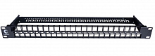 Cabeus PLBHD-48-1U Модульная патч-панель высокой плотности 19" (1U), 48 портов, для неэкранированных модулей, с задним кабельным организатором (без модулей)