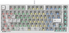 Клавиатура A4Tech MS76 белый USB Multimedia for gamer LED