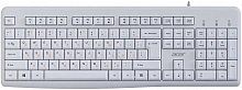 Клавиатура Acer OKW500 белый USB Multimedia (ZL.KBDEE.01S) кабель 1.8м