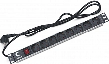 Блок распределения питания Cabeus PDU-8P-2EU гор.размещ. 8xSchuko 16A Schuko 2м