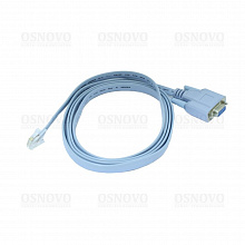 Console-RJ45-DB9F - Консольный кабель для подключения сетевого оборудования к компьютеру по стандарту RS-232; разъемы: 1xRj45; 1xDB9 (female),длина 1,2м.