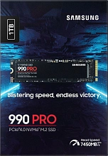 Накопитель SSD Samsung PCIe 4.0 x4 1TB MZ-V9P1T0BW 990 Pro M.2 2280