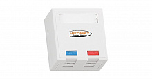 NMC-MB2P-ST-WT - Корпус настенной розетки NIKOMAX, на 2 порт