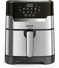 Аэрогриль Tefal Easy Fry & Grill Digital EY505D15 1550Вт черный/серебристый