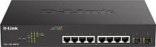 Коммутатор D-Link DGS-1100-10MPV2/A3A (L2) 8x1Гбит/с 2xКомбо(1000BASE-T/SFP) 2SFP 8PoE 130W управляемый