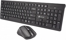 Клавиатура + мышь Оклик 250M клав:черный мышь:черный USB беспроводная slim (997834)