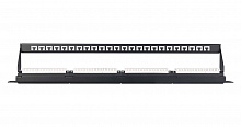 NMC-RP24UE2-ES-1U-BK - Неэкранированная патч-панель, 24 порта, 19", 1U, категория 6