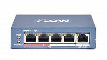 F-SW-EU205POE-V - неуправляемый коммутатор Value СЕРИЯ(100M, PoE) 4 RJ45 100M PoE с грозозащитой 6кВ, 2 порта с высоким приоритетом, iFLOW