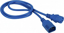 Шнур питания Lanmaster LAN-PP13/14-3.0-BL C13-С14 проводник.:3x0.75мм2 3м 220В 10А синий