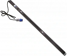 Блок распределения питания Lanmaster TWT-PDVMT1-6X36-32A верт.размещ. 6xC19 36xC13 с мониторингом 32A IEC 309 3м