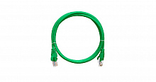NMC-PC4UD55B-005-GN - Коммутационный шнур NIKOMAX U/UTP 4 пары, Кат.5е (Класс D), 100МГц, 2хRJ45/8P8C, T568B, заливной, с защитой защелки, многожильный, BC (чистая медь), 24AWG (7х0,205мм), PVC нг(А), зеленый, 0,5м