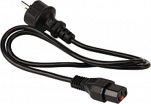 Шнур питания Lanmaster LAN-PP13L/SH-1.5-BK C13-Schuko проводник.:3x0.75мм2 1.5м 220В 10А черный