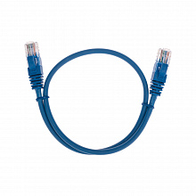 02-0104-05 - Патч-корд U/UTP, CAT 5e, RJ45-RJ45, 26AWG, LSZH, синий, 0,5м, Rexant
