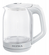 Чайник электрический Supra KES-1893 1.8л. 1500Вт белый корпус: стекло