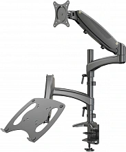 Кронштейн для монитора/ноутбука Cactus CS-VM-LH08-BK черный 13"-32" макс.16кг настольный поворот и наклон