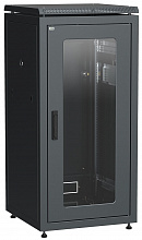 LN05-24U68-G - ITK Шкаф сетевой 19" LINEA N 24U 600х800 мм стеклянная передняя дверь черный
