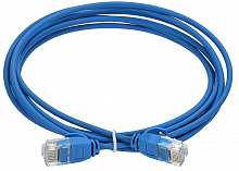PC03-C5EUL-1M-SL-WT - ITK Коммутационный шнур кат.5E UTP LSZH 1м slim язычок син.