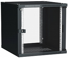 LWE5-12U67-GF - ITK Шкаф LINEA WE 12U 600x650мм дверь стекло черный (кратность отгрузки 10шт.)