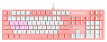 Клавиатура A4Tech B800 Dual Color механическая белый/белый USB for gamer LED (B800 PINK) кабель 1.8м