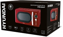 Микроволновая Печь Hyundai HYM-D3037 20л. 700Вт красный/серебристый