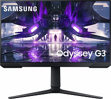 Монитор Samsung 24" Odyssey G3 S24AG320NI черный VA LED 1ms 16:9 HDMI полуматовая HAS Piv 3000:1 250cd 178гр/178гр 1920x1080 165Hz FreeSync Premium DP 4.5кг
