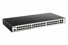 DGS-3000-52X/B2A Управляемый L2 коммутатор D-Link с 48 портами 10/100/1000Base-T и 4 портами 10GBase-X SFP+