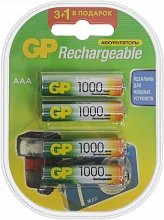 Аккумулятор GP 100AAAHC3/1 AAA NiMH 1000mAh (промо:3+1) (4шт)