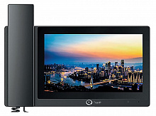 TI-3720BPH - IP-монитор домофона 7"(1024x600) с трубкой. DC12V и POE (802.3af). Черный. 236x166x23 мм. -10...+50ºC