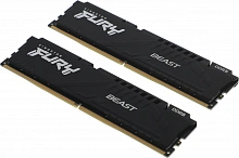 Память DDR5 2x32GB 6000MHz Kingston KF560C36BBEK2-64 Fury Beast Black Expo RTL Gaming PC5-48000 CL36 DIMM 288-pin 1.35В kit single rank с радиатором Ret