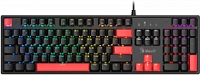 Клавиатура A4Tech S510R механическая черный USB for gamer LED (S510R USB FIRE BLACK/BLMS RED) кабель 1.8м