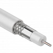 01-2611 - Кабель REXANT 3С-2V (75 Ом), CCS/Al/Al (0,5/Al/32*0,12мм) 48%, (бухта 100м), белый