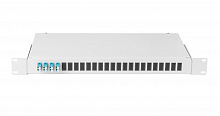 NMF-RP08LCUS2-WS-ES-1U-GY - Оптический кросс 19", 1U, укомплектованный на 8 портов LC/UPC (4 двойных LC/UPC адаптера)