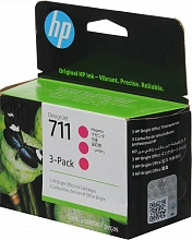 Картридж струйный HP 711 CZ135A пурпурный тройная упак. для HP DJ T120/T520