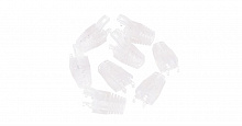 NMC-RJBOOT65B-TR-100 Защитный колпачок NIKOMAX для коннекторов RJ45, под кабели диаметром 6,5мм, с защитой защелки, прозрачный, уп-ка 100шт.