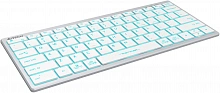 Клавиатура A4Tech FX61 белый USB slim LED (FX61 WHITE) кабель 1.5м