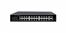 TR-NS1126-225-24PoE - Неуправляемый коммутатор TRASSIR с 24 PoE портами (24*10/100 Mbps PoE Ports, 1Combo * 10/100/1000, 1* 10/100/1000 RJ45).