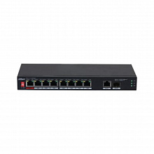DH-PFS3110-8ET1GT1GF-96 - 8-портовый неуправляемый коммутатор с РОЕ