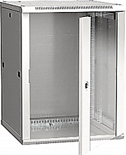 LWR3-18U66-GF - ITK Шкаф настенный LINEA W 18U 600х600мм дверь стекло RAL 7035