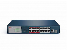 Неуправляемый PoE коммутатор DS-3E0318P-E/M (B)  16 портов RJ45 100M PoE